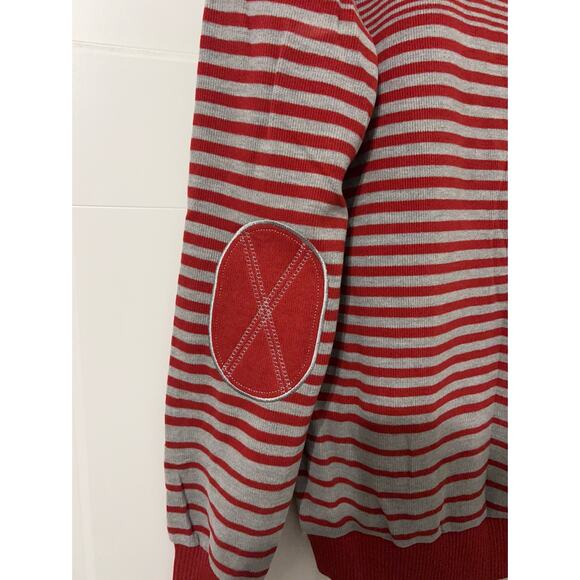 Vintage Y2K Cardigan Negro Youth Fever Men Elbows Patches Sweater Size XL NWT - Picture 4 of 9